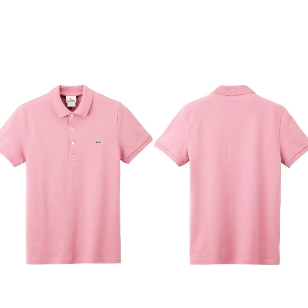 LacostePique Stretch Short-Sleeve Polo Shirt Sz 7